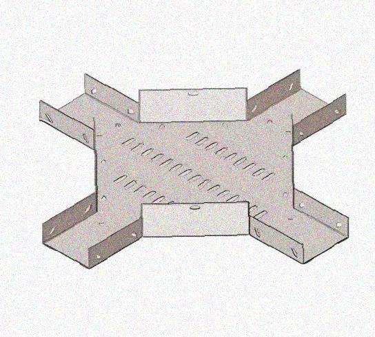 Лоток крестообразный перфорированный КМ 600х65 У3, окрашенный, S1,5