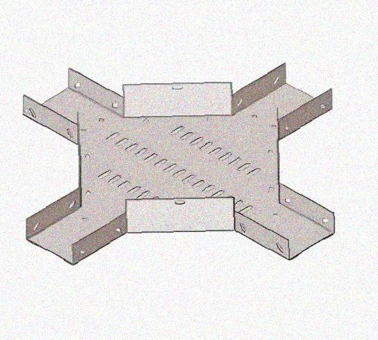 Лоток крестообразный перфорированный КМ 100х80 У3, окрашенный, S1,5