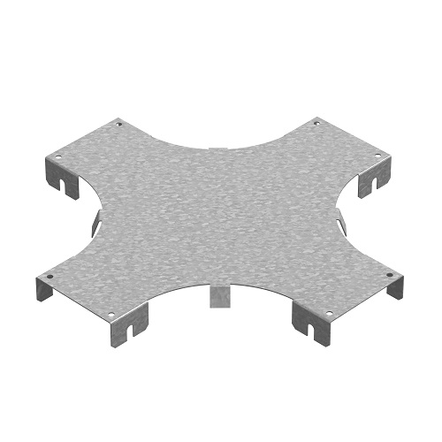 Крышка к разветвителю крестообразному горизонтальному к лотку ПЛК 200, толщ. 1,2 мм, гор. цинк Ostec