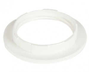 Кольцо дополнительное к патрону Е27 цвет белый Ecola