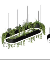 Светильник с растениями 70Вт 4000К 2000х700мм черный Line PRO