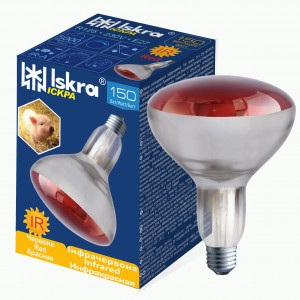 Лампа ИКЗК R125 150Вт Е27 230В Искра