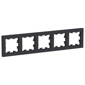 ATLASDESIGN Рамка универсальная 5-м . карбон IP20 (уп.5шт) Schneider Electric