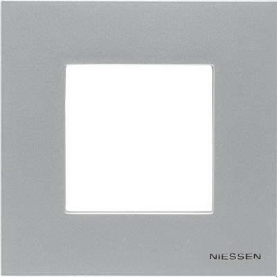 Zenit Рамка горизонт/вертик 1 пост.(2мод) . серебристый IP20 ABB