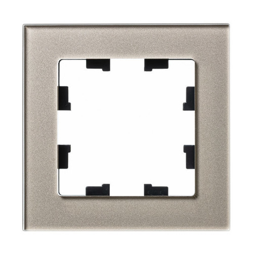 ATLASDESIGN NATURE Рамка универсальная 1-м . стекло/шампань IP20 Schneider Electric