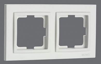 Despina Рамка универсальная 2 мест . Белый IP20 Mono