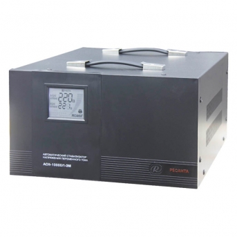 Стабилизатор напряжения напольный АСН-10000/1-ЭМ, черный РЕСАНТА