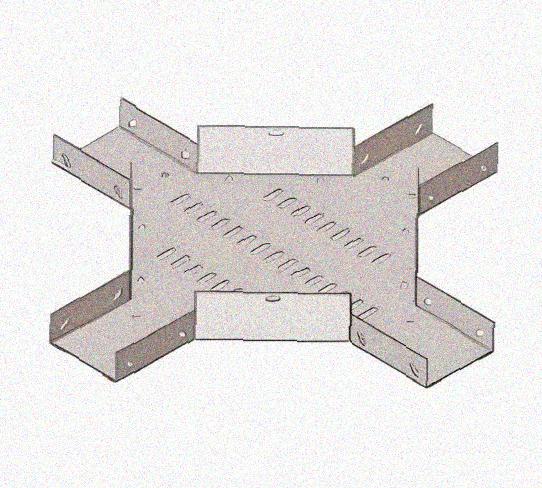 Лоток крестообразный перфорированный КМ 250х80 У3, окрашенный, S1,5