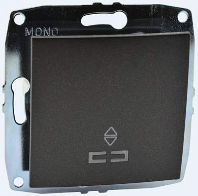 Despina/Larissa Механизм выключателя СУ 1 кл. (инд.) проходн. 10А графит IP20 Mono