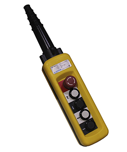 Пост кнопочный ПКТ-40Б У2, IP65, кнопка БЛОКИРОВКА с фиксацией (красная), вверх, вниз, влево, вправо, 4NO Электротехник