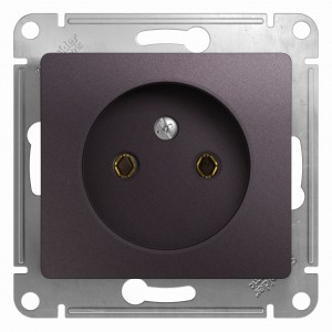 СНЯТ GLOSSA  Механизм розетки без лицевой панели СУ 1 мест. без зазем. 16А сиреневый туман IP20 Schneider Electric