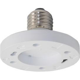 Переходник с цоколя E27 на GX53 белый Ecola