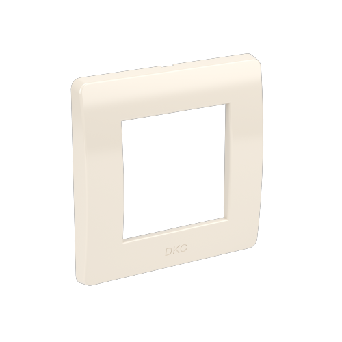 Рамка на 2 модуля (одноместная), слоновая кость, RAL9001 DKC