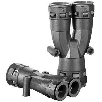 Разветвитель DN 1х29 + 2х23 мм, полиамид, цвет черный DKC