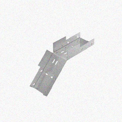 Лоток замковый перфорированный КСЗ 100х60-45 УХЛ1 для поворота трассы вниз на 45, горячее цинкование, S1,5