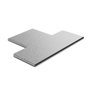 Крышка к переходу прямому центральному 300х100, толщ. 0,7 мм, Сендзимир цинк Ostec