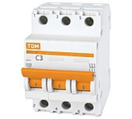 Выключатель автоматический ВА МОД ВА47-63 3П 63А 4,5кА С TDM