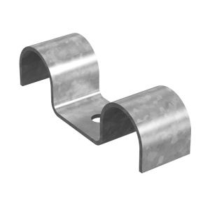 Скоба кабельная усиленная двойная 20 мм, толщ. 1,5 мм, гальван. цинк Ostec Скоба кабельная усиленная двойная 20 мм, толщ. 1,5 мм, гальван. цинк Ostec