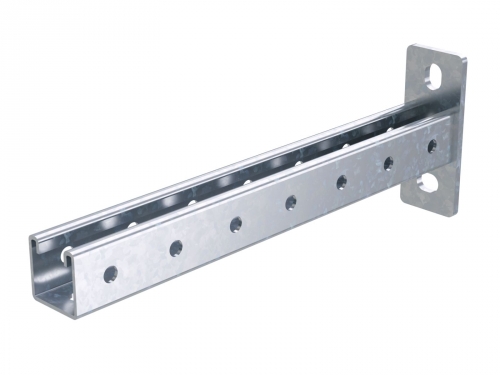 Консоль одиночная, 41х41 мм, осн.400, нержавеющая сталь AISI 304 DKC