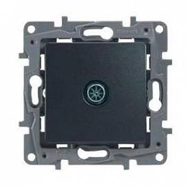 Etika Механизм розетки TV СУ 1-м "звезда" антрацит IP20 Legrand