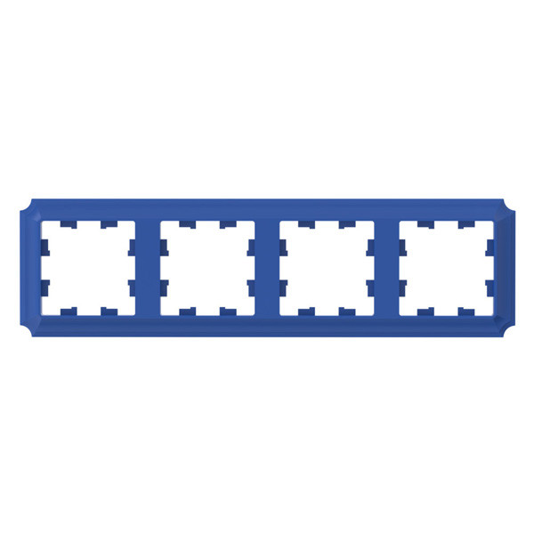 ATLASDESIGN ANTIQUE 4-постовая рамка, универсальная, аквамарин Systeme Electric