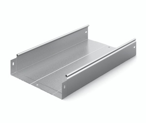 Металлический лоток неперфорированный 300х80х3000, толщ. 1,0 мм, Сендзимир цинк Ostec