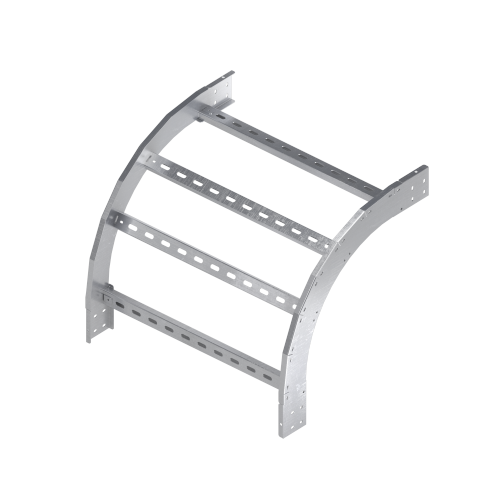 Угол вертикальный внешний 90 градусов 100х400, R300, 1,5 мм, AISI 304 DKC