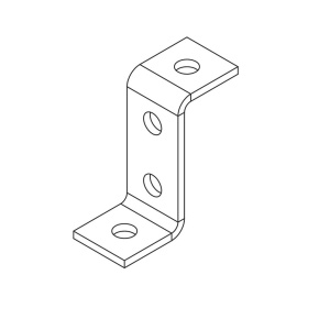 Пластина Z-образная 4 отверстия (гальваника) Ostec