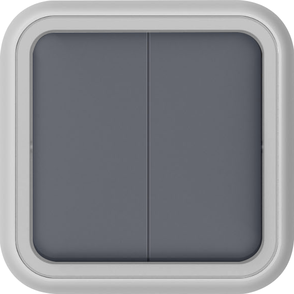 Donel W55 Переключатель 2-кл. накладной, серый, IP55, серия (тип) DIP55