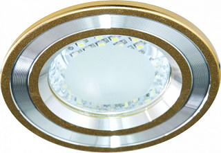 Светильник встраиваемый DL4747 3.5W 24LED золото FERON