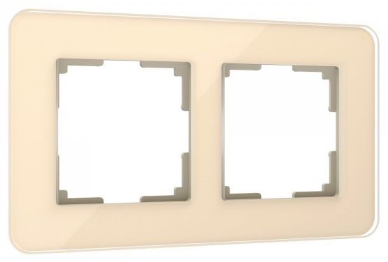 Elite Рамка СУ 2 пост . стекло айвори IP20 Werkel