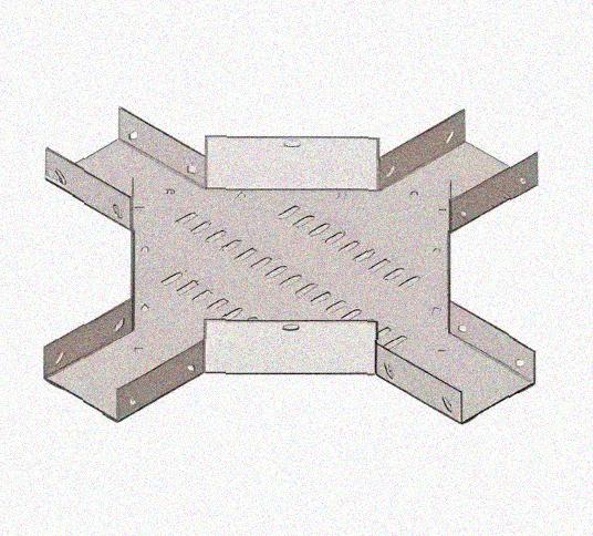 Лоток крестообразный перфорированный КМ 400х80 У3, окрашенный, S1,5