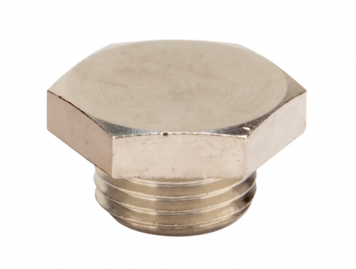Заглушка M16x1,5, никелированная латунь DKC