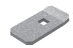 Прижим лестничного лотка ЛКР, толщ. 4,0 мм, гальван. цинк Ostec