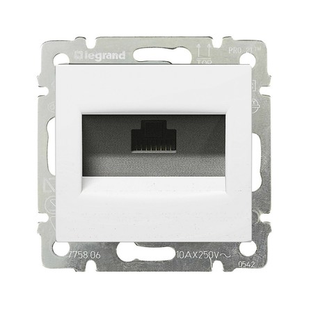 VALENA розетка компьютерная СУ RJ45 10А белый IP20 Legrand