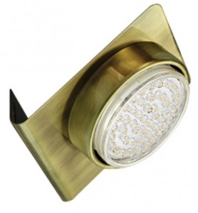 СНЯТ Светильник настенный угловой GX53-№82 черненная бронза Ecola