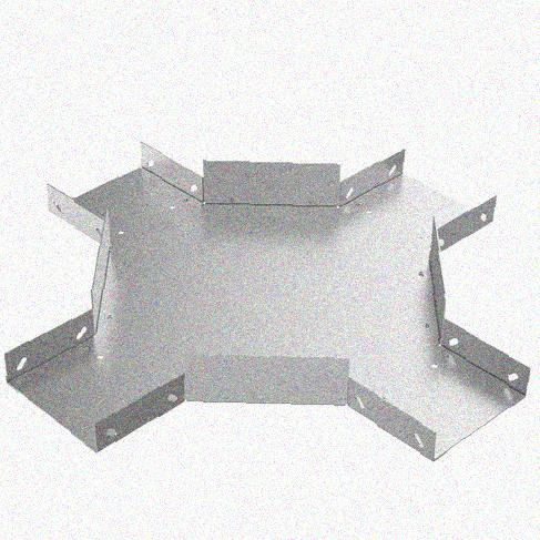 Лоток крестообразный замковый глухой КМЗГ 150х50 УТ1,5, оцинкованный лист, S0,8