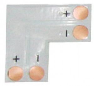 Соед плата L для зажим разъема 2-х конт SMD5050 (уп. 5шт.)ECOLA