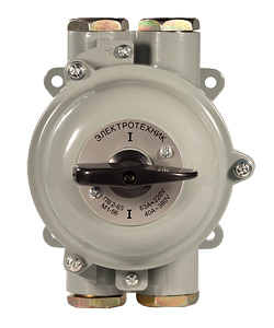 Выключатель пакетный ПВ 3-63 М1 сил. 56 (63А, силуминовый корпус, IP56) Электротехник