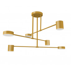 Люстра св/д Мекли 3х6W+3х8W 3000К d85 H45 золото Kink Light