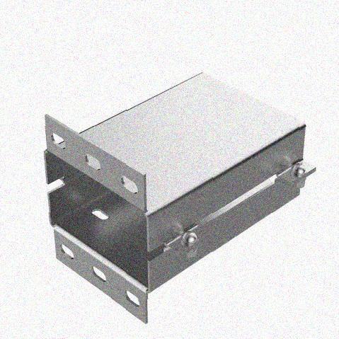 Лоток присоединительный ЛПС 400х100 УТ1,5 оцинкованный лист, S2,0