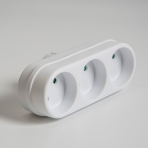 Разветвитель (тройник) 3 роз. 16А, белый Uniel