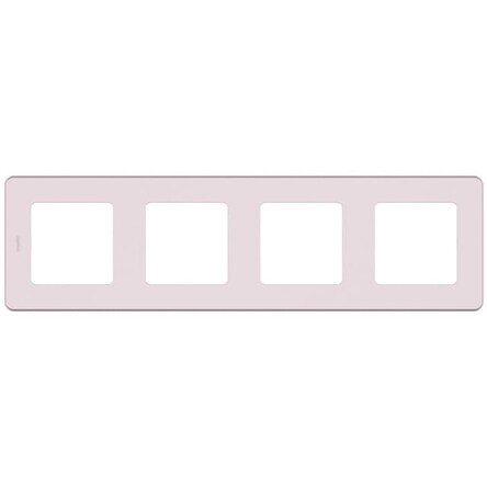 INSPIRIA Рамка горизонт/вертик 4 мест . розовый IP20 Legrand