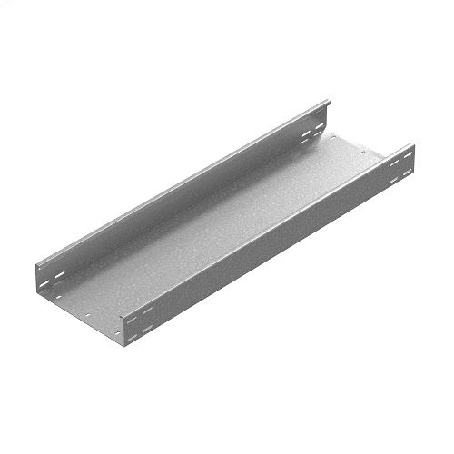 Промышленный лоток кабельный неперфорированный 200х85х3000, толщ. 2,0 мм, гор. цинк Ostec
