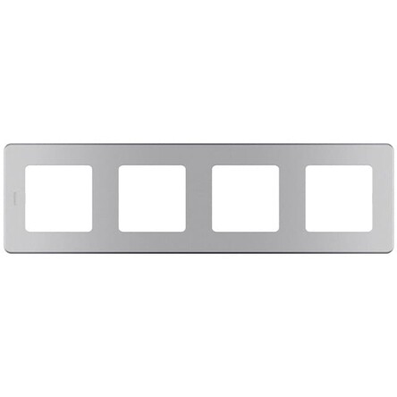 INSPIRIA Рамка горизонт/вертик 4 мест . алюминий IP20 Legrand