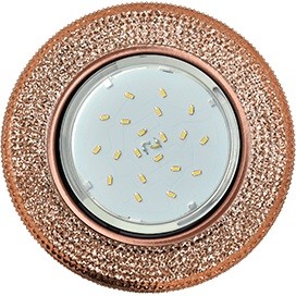 Св-к GX53 H4 LD7069 Круг "Модерн" 4000K свет-зол./черн.ммедь Ecola