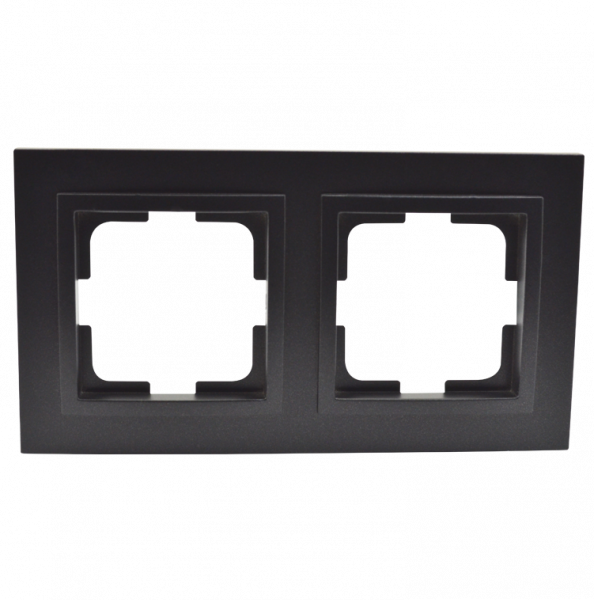 Despina Рамка универсальная 2 мест . графит IP20 Mono