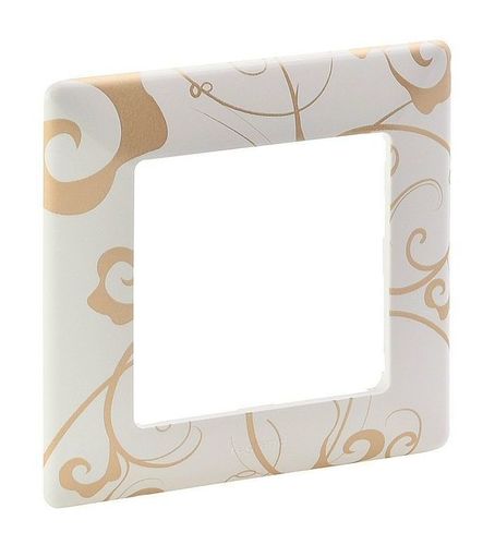 Valena LIFE Рамка горизонтальная 1-м . ампир белый IP20 Legrand