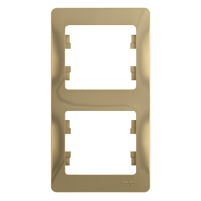 GLOSSA  Рамка вертикальная 2-м . титан IP20 Schneider Electric