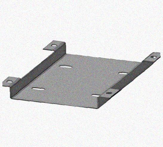 Соединитель нижний У1102 200х80 УТ1,5 с метизами, оцинкованный лист, S1,5